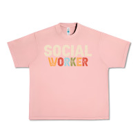 Salmon Social Worker Job Occupation Funny Birthday Urban Heavy Tee - linhVisuals