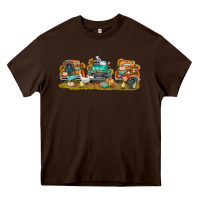 Chocolate Brown thanksgiving trucks bbs Heavy Core Tee - BundleAndBundleShop