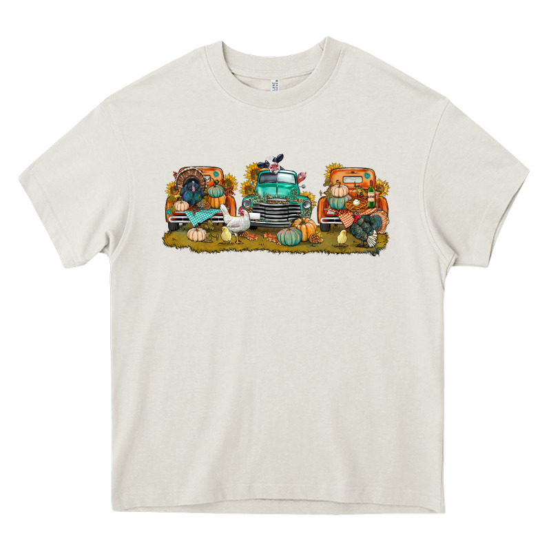 Thanksgiving Trucks Bbs Heavy Core Tee by BundleAndBundleShop | Teevron