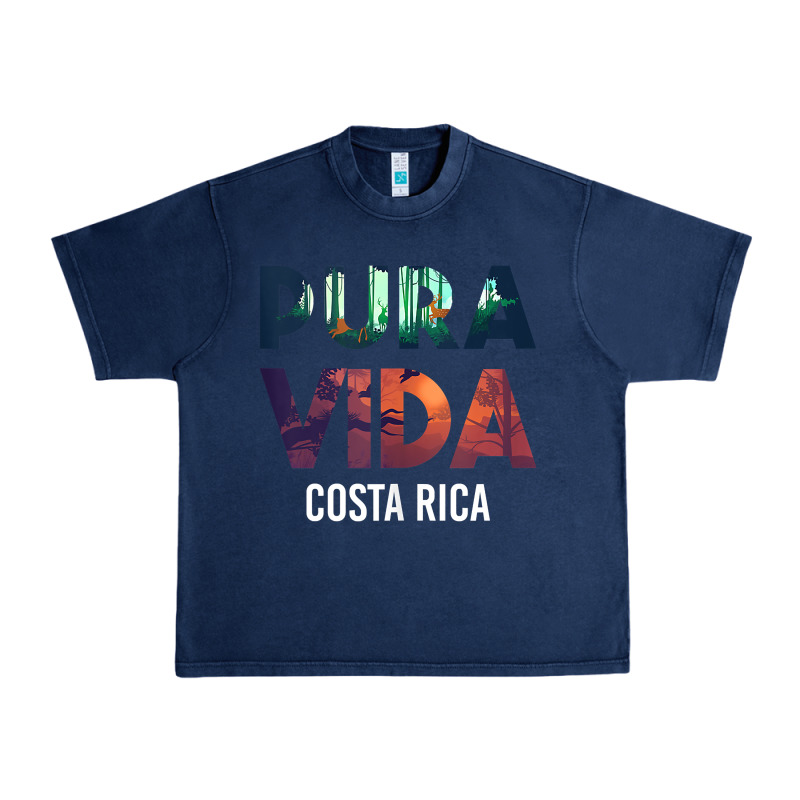 Costa Rica Pura Vida Toucan Tropical Surf Beach Vibes Tank Top Urban Heavy Tee by linhVisuals | Teevron