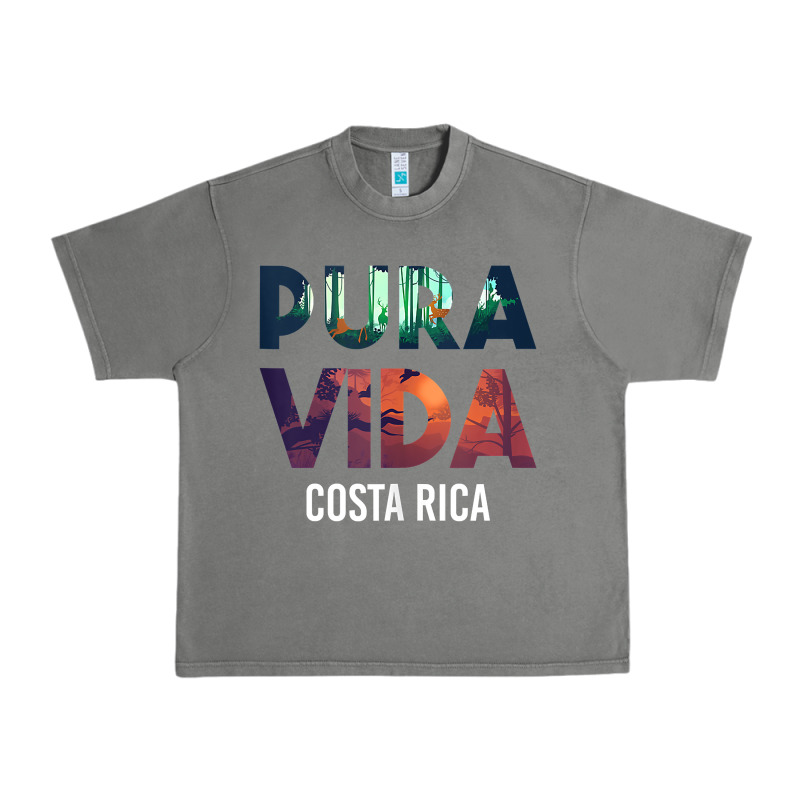 Costa Rica Pura Vida Toucan Tropical Surf Beach Vibes Tank Top Urban Heavy Tee by linhVisuals | Teevron