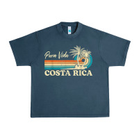 Midnight Navy costa rica retro beach vacation costa rica souvenir beach t shirt Urban Heavy Tee - linhVisuals