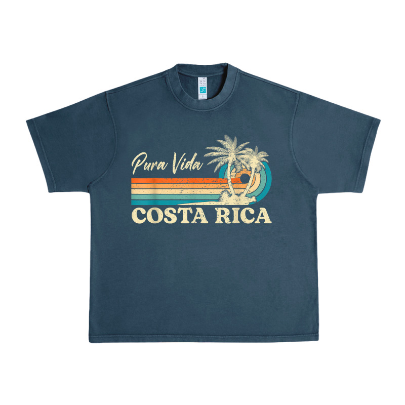 Costa Rica Retro Beach Vacation Costa Rica Souvenir Beach T Shirt Urban Heavy Tee by linhVisuals | Teevron
