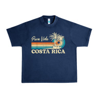 Navy costa rica retro beach vacation costa rica souvenir beach t shirt Urban Heavy Tee - linhVisuals