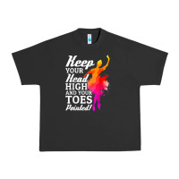Pigment Black ballet dancer keep head high toes pointed ballerina teacher Urban Heavy Tee - linhVisuals