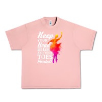 Salmon ballet dancer keep head high toes pointed ballerina teacher Urban Heavy Tee - linhVisuals
