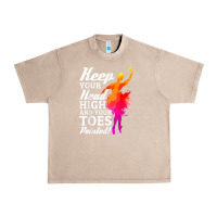 French Oak ballet dancer keep head high toes pointed ballerina teacher Urban Heavy Tee - linhVisuals