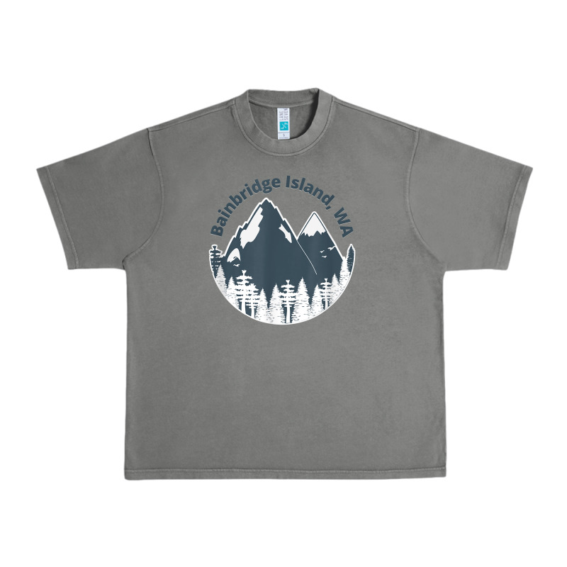 Bainbridge Island Wa Mountains Hiking Climbing Camping Urban Heavy Tee by linhVisuals | Teevron