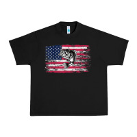 Black bass fishing distressed american flag essential Urban Heavy Tee - linhVisuals
