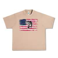 Burro bass fishing distressed american flag essential Urban Heavy Tee - linhVisuals