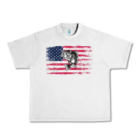 Lunar Rock bass fishing distressed american flag essential Urban Heavy Tee - linhVisuals