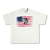 Pistachio bass fishing distressed american flag essential Urban Heavy Tee - linhVisuals