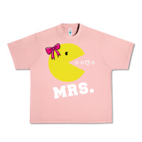 Salmon Mrs Pacman Urban Heavy Tee - linhVisuals