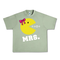 Oil Green Mrs Pacman Urban Heavy Tee - linhVisuals