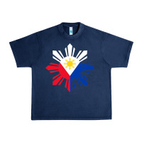 Navy philippine flag hoodie pinoy flag filipino shirt pinoy sun Urban Heavy Tee - linhVisuals