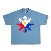 Pebble Blue philippine flag hoodie pinoy flag filipino shirt pinoy sun Urban Heavy Tee - linhVisuals