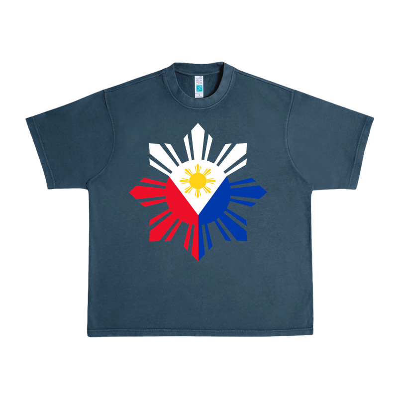 Philippine Flag Hoodie Pinoy Flag Filipino Shirt Pinoy Sun Urban Heavy Tee by linhVisuals | Teevron