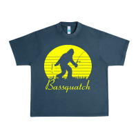 Midnight Navy bassquatch bigfoot Urban Heavy Tee - linhVisuals