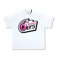 White sydney sixers Urban Heavy Tee - linhVisuals