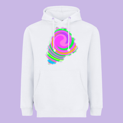 Tie Dye Patch Heavyweight Hoodie Designed By Ranaportraitstore