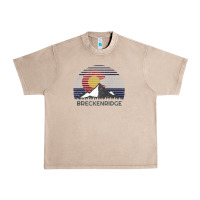 French Oak breckenridge colorado x co flag mountain peak raglan baseball tee Urban Heavy Tee - linhVisuals