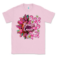 Bubblegum Pink breast cancer sunflower Classic Tee - BarkalooDesign