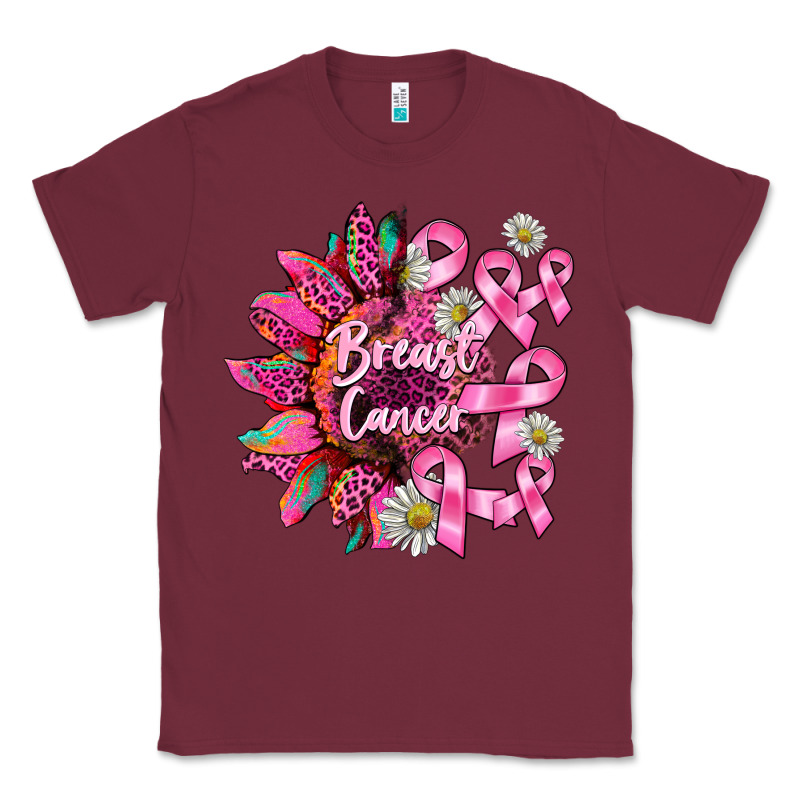 Breast Cancer Sunflower Classic Tee by BarkalooDesign | Teevron