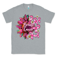 Heather Grey breast cancer sunflower Classic Tee - BarkalooDesign