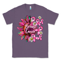 Lavender breast cancer sunflower Classic Tee - BarkalooDesign