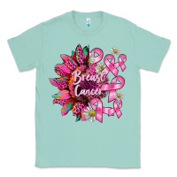 Seafoam breast cancer sunflower Classic Tee - BarkalooDesign