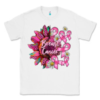 White breast cancer sunflower Classic Tee - BarkalooDesign