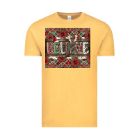 Vintage Mustard Believe Vintage Tee - CowhideDigitalArt