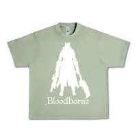 Oil Green bloodborne zipped Urban Heavy Tee - linhVisuals