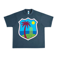 Midnight Navy west indies cricket Urban Heavy Tee - linhVisuals
