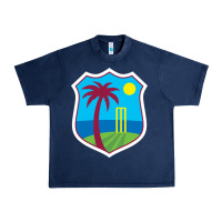 Navy west indies cricket Urban Heavy Tee - linhVisuals