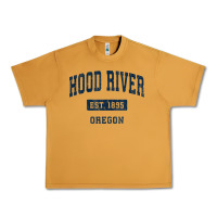 Peanut Butter hood river oregon or vintage sports established navy design t shirt Urban Heavy Tee - linhVisuals