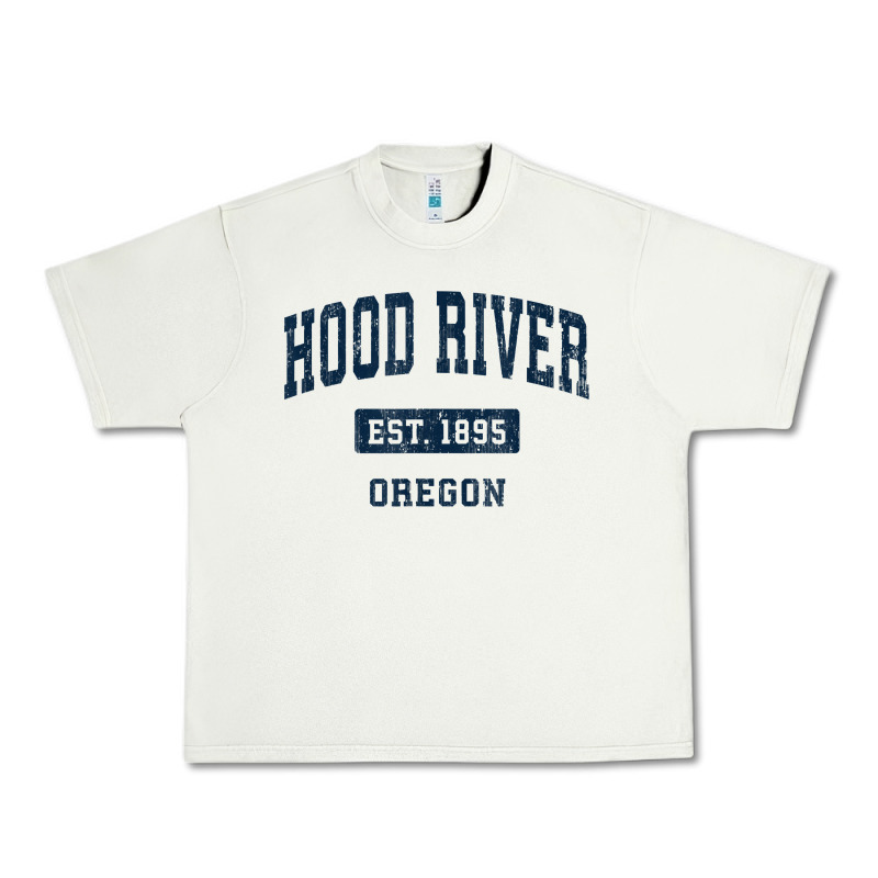 Hood River Oregon Or Vintage Sports Established Navy Design T Shirt Urban Heavy Tee by linhVisuals | Teevron