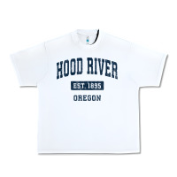 White hood river oregon or vintage sports established navy design t shirt Urban Heavy Tee - linhVisuals