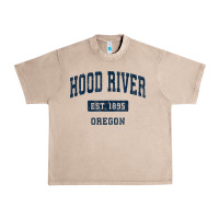 French Oak hood river oregon or vintage sports established navy design t shirt Urban Heavy Tee - linhVisuals