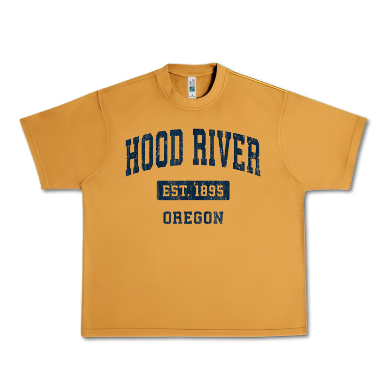 Hood River Oregon Or Vintage Sports Established Navy Design T Shirt Urban Heavy Tee by linhVisuals | Teevron