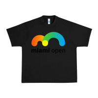 Black miami open Urban Heavy Tee - linhVisuals