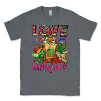Charcoal Heather Love Mexico Cold Drink Frappe Classic Tee - FaDigitalArtStudio