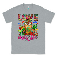 Heather Grey Love Mexico Cold Drink Frappe Classic Tee - FaDigitalArtStudio