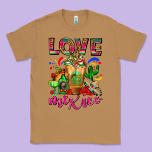 Love Mexico Cold Drink Frappe Classic Tee Designed By Fadigitalartstudio