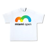 White miami open Urban Heavy Tee - linhVisuals