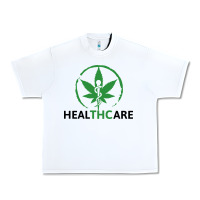 White healthcare thc marijuana cannabis medical Urban Heavy Tee - linhVisuals