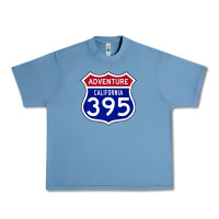 Pebble Blue california usa highway 395 hiking fishing climbing adventure premium Urban Heavy Tee - linhVisuals