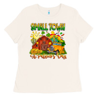 Bone Small Town St Patrick's Day Ladies Tee - CowhideDigitalArt