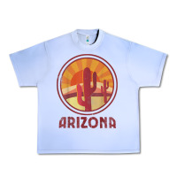 Grape Ice arizona cactus sunset scene graphic t shirt Urban Heavy Tee - linhVisuals