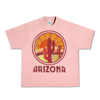 Salmon arizona cactus sunset scene graphic t shirt Urban Heavy Tee - linhVisuals